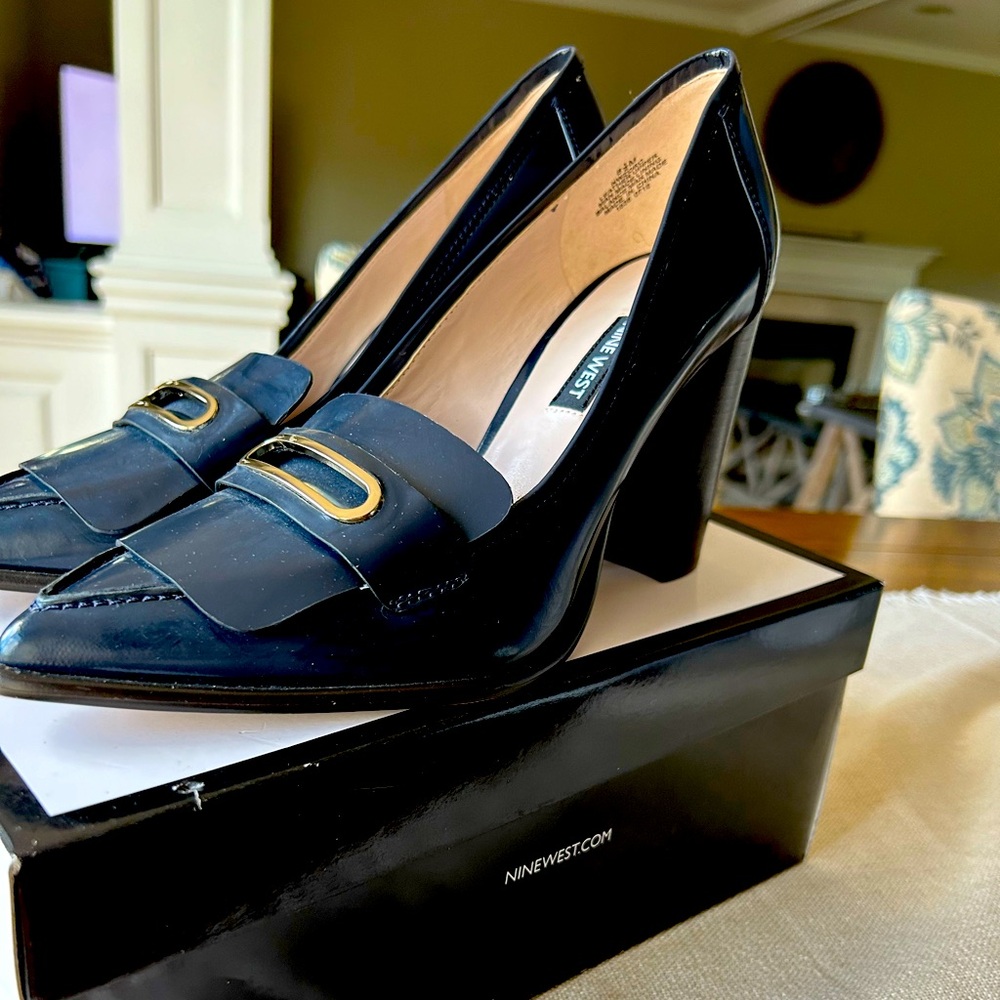 Navy Blue Nine West Heels
